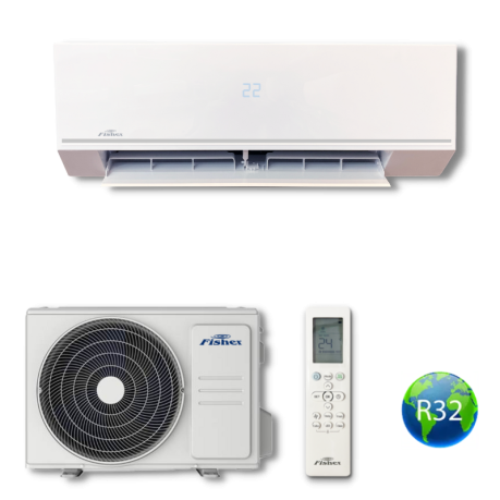 Alap szereléssel Fisher Comfort Plus FSAIF-CP-121AE3 / FSOAIF-CP-121AE3 oldalfali split klíma 3,5 kW